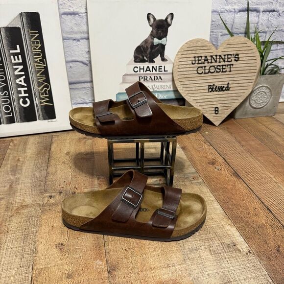 Birkenstock Arizona Men Sandals Vintage Wood Roast Size 45 Mens US‎ 12 main image 11